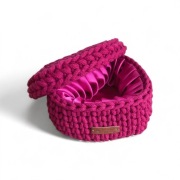 PROMOCJA !  PUZDERKO SERCE PREMIUM – FUKSJA I SATYNA Dana Med&Art