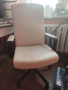 Krzesło/fotel obrotowy IKEA Millberget na nóżkach z podkładką pod plecy