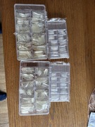 Tipsy przezroczyste do przedłużania paznokci 1200 szt