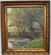 Emil Frohnert, "Weiden am Bach. Breslau" Wrocław