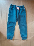 505. Granatowe spodnie dresowe dziewczęce rozmiar 110