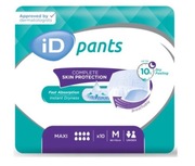 Majtki CHŁONNE dla DOROSŁYCH wciągane przez nogi iD PANTS MAXI r. M 10 szt