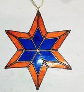 Gwiazda ze szkła witrażowego 