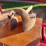 Stare żelazka na węgiel i z duszą 