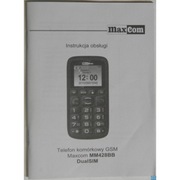 Telefon komórkowy GSM Maxcom MM428BB DualSIM - Instrukcja obsługi