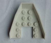 LEGO 2627pb01 biały kadłub 6 x 6 x 1 z napisem „558" 6558