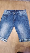 Spodenki dżinsowe, rozmiar 32, pas 42 cm