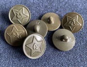 Guzik 21mm armii ZSRR do mundurów polowych.