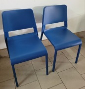 Krzesło niebieskie Ikea 2 szt