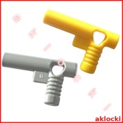 LEGO 60849 BROŃ pistolet dysza jasny szary, żółty - 1 szt