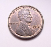 USA 1 cent 1917 WYJĄTKOWO PIĘKNA!!!