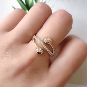 Pierścionek pozłacany 18k