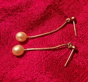 Srebrne kolczyki z perłą