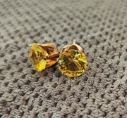 Nowe kolczyki żółte 