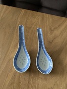 łyżki do zupy 2szt  porcelana chińska łyżka azjacka