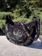 Torebka welur goth gotyk paproc restyle fairy moonchild