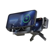 Uchwyt na telefon z bezprzewodowym  ładowaniem , z funkcją obracania