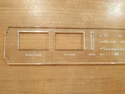 UNITRA ZRK amplituner AT 9100 9010 skala płytka spod skali żyłka 