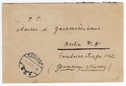 List z Czeladzi do Berlina, frankatura Fi 190, rok 1925