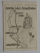Stary bilet trasa tur Żnin Biskupin Wenecja Gasawa