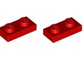 LEGO PLATE 1X2 RED 302321/3023 2szt.
