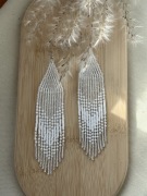 Kolczyki z japońskich koralików.