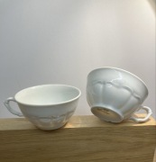 filizanki porcelanowe C. T. tielch walbrzych , pojemnosc 170 ml . 1945 sygn