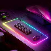 Podkładka Defender Gaming BLACK XXL LIGHT 780x300x4mm podświetlenie LED RGB