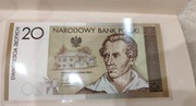 BANKNOT 20 ZŁ - JULIUSZ SŁOWACKI - 2009 ROK - UNC + folder emisyjny