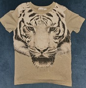 Koszulka H&M r. 122/128 tygrys