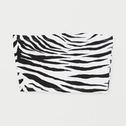 Pull&Bear tuba crop top tube zebra print wzór bandeau opaska panterka y2k