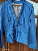 Kurtka, wdzianko, ekoskóra, szafirowy r.48