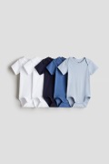 Zestaw 5x Body H&M Rozmiar 56 100% Bawełna 5pak niebieski