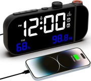 Budzik projekcyjny  cyfrowy radiobudzik z dużymi cyframi