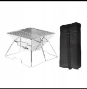 Składany piecyk kempingowy na drewno, grill, lekki, przenośny, L