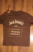 T-shirt Jack Daniels r. L brązowy kr rękaw bawełniany