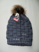 czapka z pomponem futerka futerko