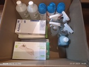 Spray Płyny do dezynfekcji rękawice Karton Nowe 