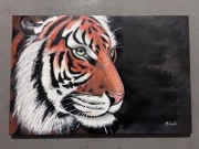 Obraz akryl ręcznie malowany tygrys 