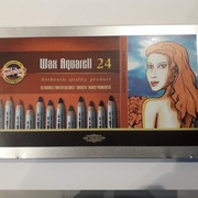 Kredki Wax Aquarell w metalowej kasetce 8284 24 kolory