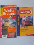 Mapy papierowe Wlk. Brytania + Londyn