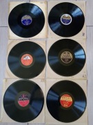 Płyty szelakowe vintage Pajmont , Rex , Regal i inne,6 szt.