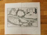 MERIAN Matthaeus - Plan miasta Głogowa Glogau z 1650 roku Miedzioryt