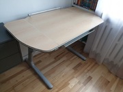 Biurko ergonomiczne, regulowane z pochylnym blatem 