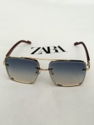 Okulary przeciwsłoneczne męskie z metalową ramką Modern Style ~ Zara