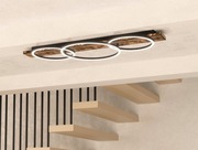 Designerska lampa LED BOYAL – rustykalne drewno, ciepła barwa 