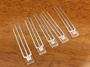 Dioda LED prostokątna, dwukolorowa biały/czerwony