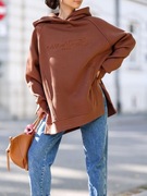 Bluza dresowa oversize Basic czekolada polska marka jakość Premium 