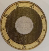 2 zł 2000 r. ROK 2000 MILLENIUM **