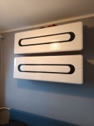 Meble młodzieżowe lub do salonu biały z czarnym 